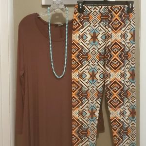 NWOT Tunic/Leggings set